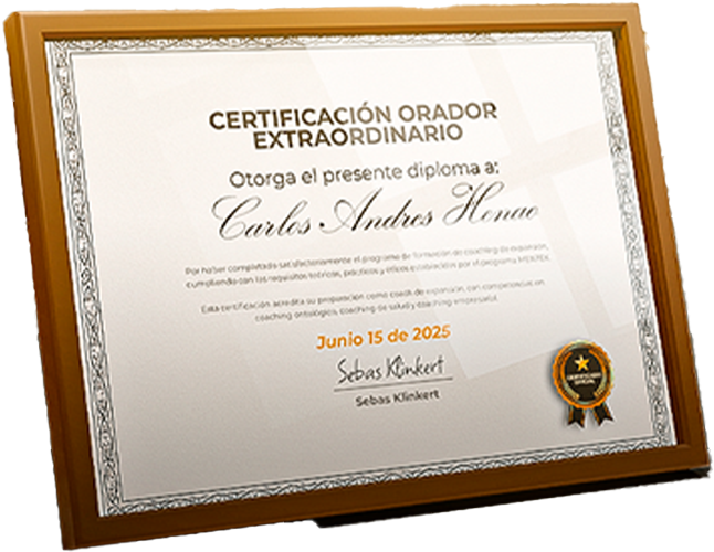 Certificación Orador Extraordinario